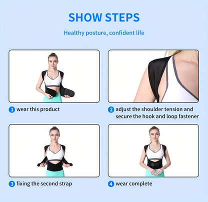 Posturo™ Adjustable Back and Shoulder Posture Corrector (Unisex)